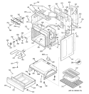 BODY PARTS Diagram and Parts List for JBP80CK1CC  General Electric Range