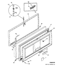 FREEZER DOOR Diagram and Parts List for FCM25DSAWH  General Electric Freezer
