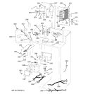 UNIT PARTS Diagram and Parts List for PSB42LGRABV  General Electric Refrigerator