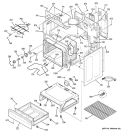 BODY PARTS Diagram and Parts List for JCBS55WK3WW  General Electric Range