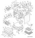 BODY PARTS Diagram and Parts List for EER3000L01KC  General Electric Range
