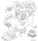 BODY PARTS Diagram and Parts List for EER3001L01SS  General Electric Range