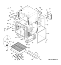 LOWER OVEN Diagram and Parts List for JK955BF7BB  General Electric Wall Oven
