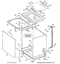 CABINET, COVER & FRONT PANEL Diagram and Parts List for WPRB9220DCCC  General Electric Washer