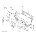 CONTROL PANEL Diagram and Parts List for JCBP40WK2WW  General Electric Range