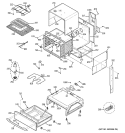 BODY PARTS Diagram and Parts List for JS900SK3SS  General Electric Range