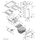 Part Location Diagram of WR14X10176 GE MIDDLE GASKET