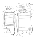 Part Location Diagram of WD03X10031 GE Door Spring