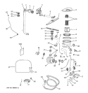 MOTOR - PUMP MECHANISM Diagram and Parts List for GLDA696M00SS  General Electric Dishwasher