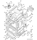 BODY PARTS Diagram and Parts List for JGBP35GXH3WW  General Electric Range
