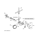 MOTOR - PUMP MECHANISM Diagram and Parts List for GSD2201G05WW  General Electric Dishwasher