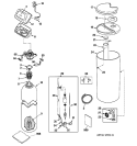 Part Location Diagram of WS35X10035 GE GROUND CLAMP KIT