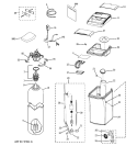 BODY PARTS Diagram and Parts List for GXSF18G02  General Electric Water Softener