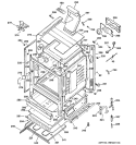 BODY PARTS Diagram and Parts List for JGBP83WEJ4WW  General Electric Range