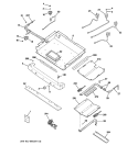 GAS & BURNER PARTS Diagram and Parts List for JGBP87MEL1BG  General Electric Range