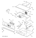 CONTROL PANEL Diagram and Parts List for JCKS06BF2BB  General Electric Wall Oven