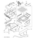 EVAPORATOR, ICE CUTTER GRID & WATER PARTS Diagram and Parts List for ZDIS15CSSM  General Electric Ice Maker