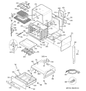 BODY PARTS Diagram and Parts List for JCS968SK2SS  General Electric Range