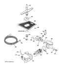 MOTOR - PUMP MECHANISM Diagram and Parts List for EDW3060G03SS  General Electric Dishwasher