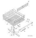 UPPER RACK ASSEMBLY Diagram and Parts List for PDW8280J01SS  General Electric Dishwasher