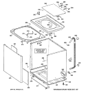CABINET, COVER & FRONT PANEL Diagram and Parts List for WCRE6270DCCC  General Electric Washer