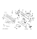 CONTROLS & BACKSPLASH Diagram and Parts List for WDSR2080DCCC  General Electric Washer