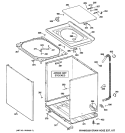 CABINET, COVER & FRONT PANEL Diagram and Parts List for WHRE5260E6WW  General Electric Washer