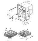 BODY PARTS Diagram and Parts List for GSD2000J01CC  General Electric Dishwasher