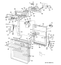DOOR ASSEMBLY Diagram and Parts List for ZBD6600G05SS  General Electric Dishwasher