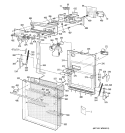 DOOR ASSEMBLY Diagram and Parts List for ZBD6605G01SS  General Electric Dishwasher