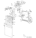 DOOR ASSEMBLY Diagram and Parts List for ZBD6900G04SS  General Electric Dishwasher