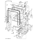LINER ASSEMBLY Diagram and Parts List for ZBD7000G04II  General Electric Dishwasher