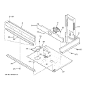CENTER SPACER Diagram and Parts List for JT952BF4BB  General Electric Microwave Oven Combo