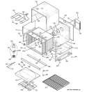 LOWER BODY Diagram and Parts List for JT952BF4BB  General Electric Microwave Oven Combo