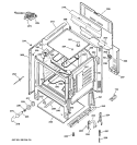 BODY PARTS Diagram and Parts List for JBP27CL1CC  General Electric Range