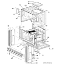 OVEN CAVITY Diagram and Parts List for ZSC1001KSS01  General Electric Microwave