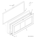 FREEZER DOOR Diagram and Parts List for FCM15SPDWH  General Electric Freezer