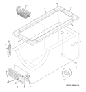 CABINET Diagram and Parts List for FCM15SPDWH  General Electric Freezer