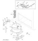 UNIT PARTS Diagram and Parts List for FCM20DPBWH  General Electric Freezer