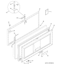 FREEZER DOOR Diagram and Parts List for FCM25DSBWH  General Electric Freezer