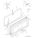 FREEZER DOOR Diagram and Parts List for FCM9DMEWH  General Electric Freezer