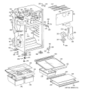 Part Location Diagram of WR13X10409 GE Hinge Bottom