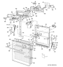 DOOR ASSEMBLY Diagram and Parts List for ZBD6600G02SS  General Electric Dishwasher