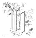 FREEZER DOOR Diagram and Parts List for PSH23PSSDSV  General Electric Refrigerator