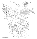 ICE MAKER & DISPENSER Diagram and Parts List for PSK29NGSCCCC  General Electric Refrigerator