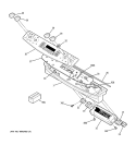 CONTROL PANEL Diagram and Parts List for JD968BK3BB  General Electric Range