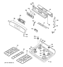 Part Location Diagram of WB36K10591 GE TRIM AND MEMBRANE Assembly