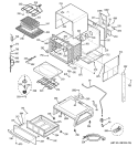BODY PARTS Diagram and Parts List for J2C968WEK1WW  General Electric Range