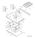 Part Location Diagram of WB31T10122 GE Double Burner Grate - Black