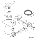 MOTOR - PUMP MECHANISM Diagram and Parts List for EDW6000L00CC  General Electric Dishwasher